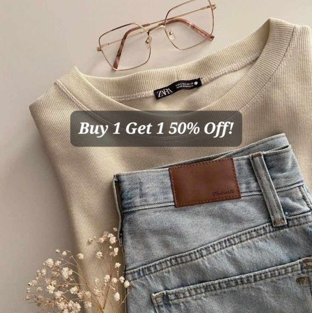 Buy ONE Get ONE 50% Off